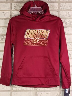 Cleveland Cavaliers Youth Medium (10/12) Hoodie Burgundy Polyester NBA